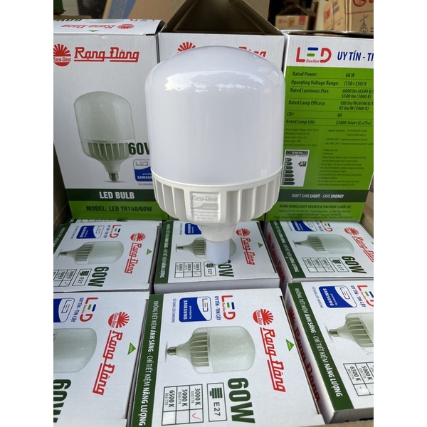Đèn LED Búp Trụ 60W  Rạng Đông
