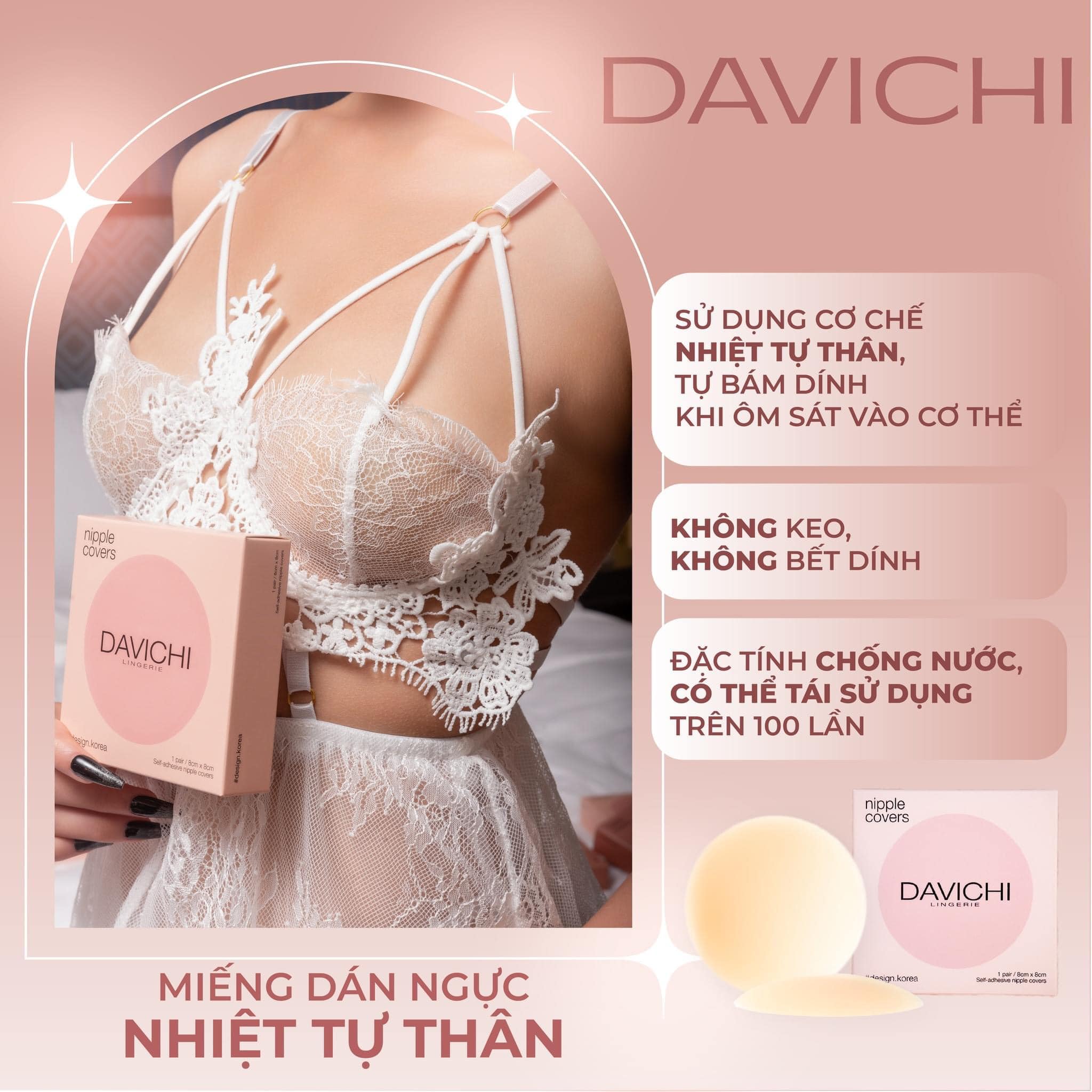 Miếng Dán Ngực Sinh Nhiệt Tự Thân DAVICHI Hàn Quốc