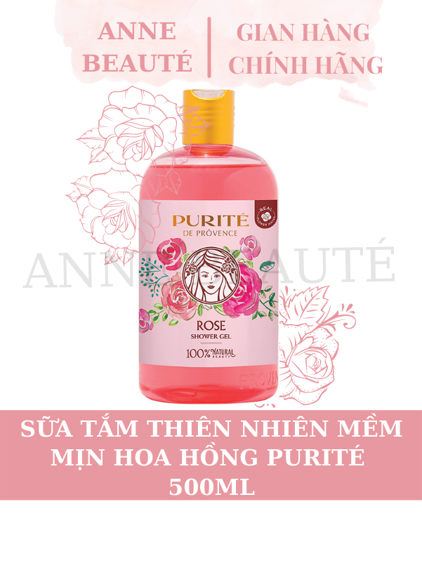 (KÈM QUÀ TẶNG) Sữa Tắm Thiên Nhiên Purite 500ml..