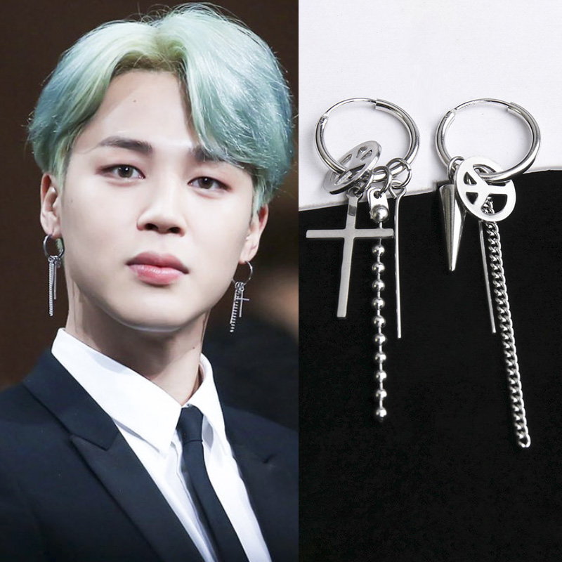 Bông tai BTS Jimin kiểu Hàn Quốc