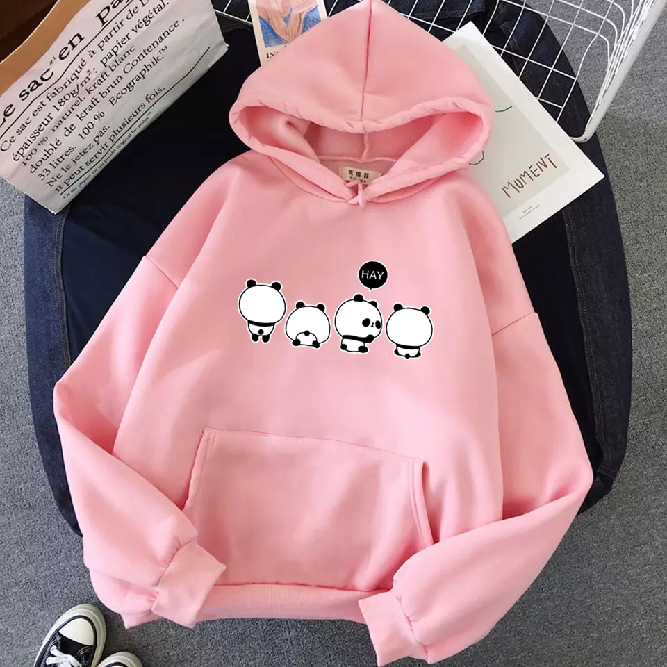 [Hoàn Tiền 15%] ÁO HOODIE NAM NỮ IN 4 CON GẤU (NHIỀU MÀU)
