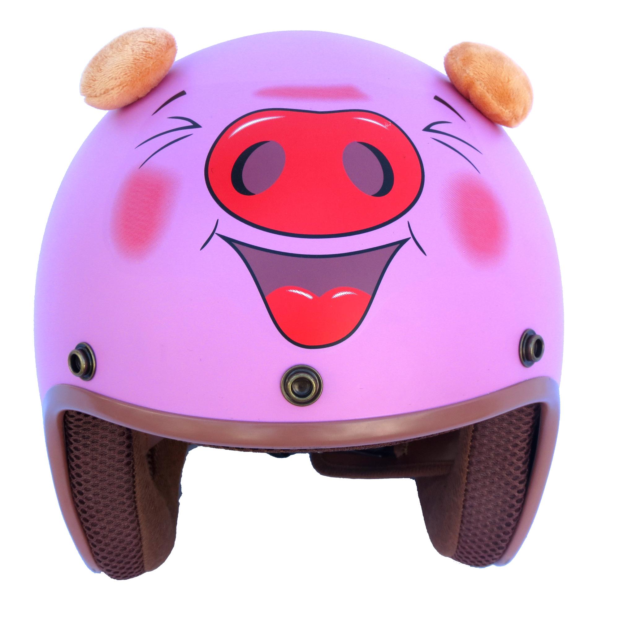 Mũ bảo hiểm NTMAX 3/4 Heo hồng siêu cute