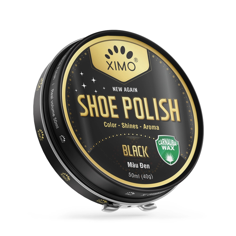 Combo 3 hộp xi đánh giày sáp shoe polish ximo đen, không màu, nâu