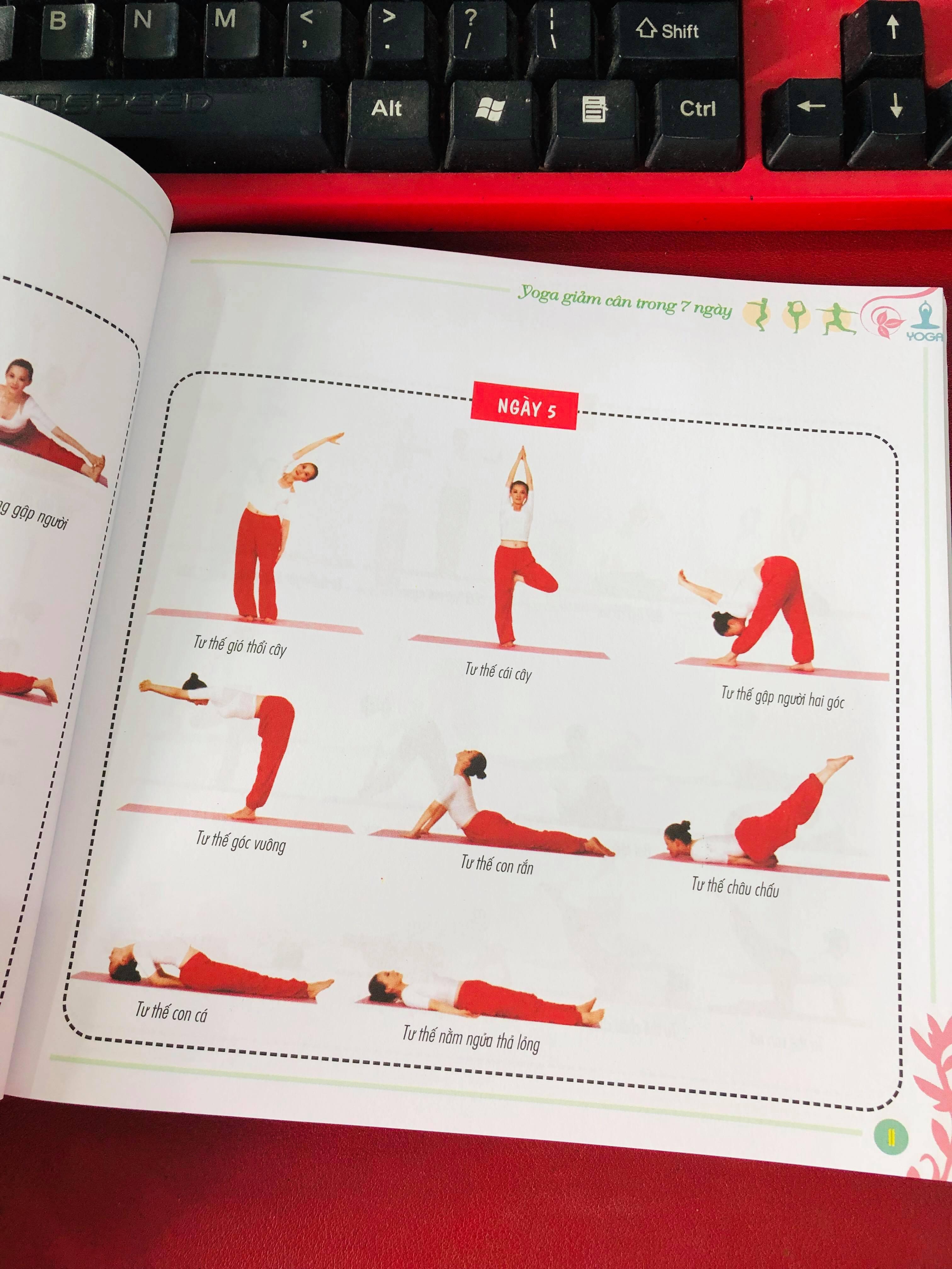 SÁCH - YOGA GIẢM CÂN TRONG 7 NGÀY (KÈM ĐĨA DVD)