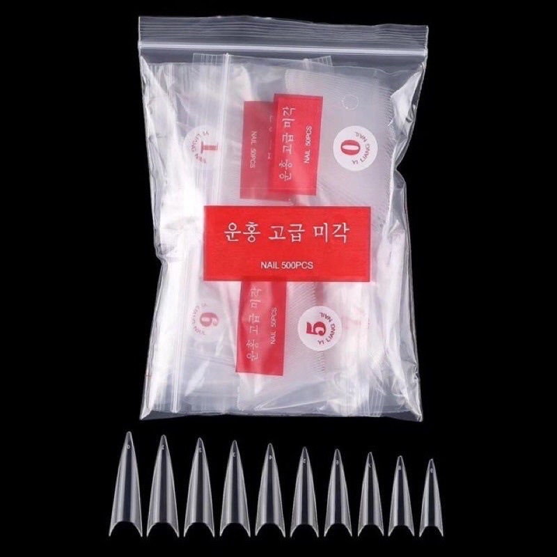Móng típ tre đủ phom nối đắp gel bột Nail chuyên dụng