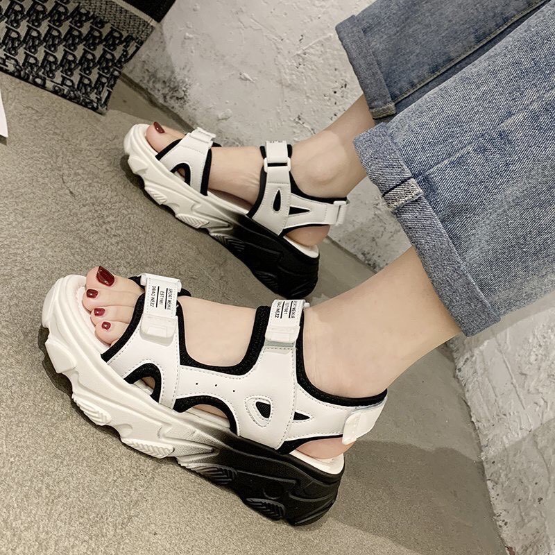 sandal dép nữ quai dù đế cao su non (3 màu)