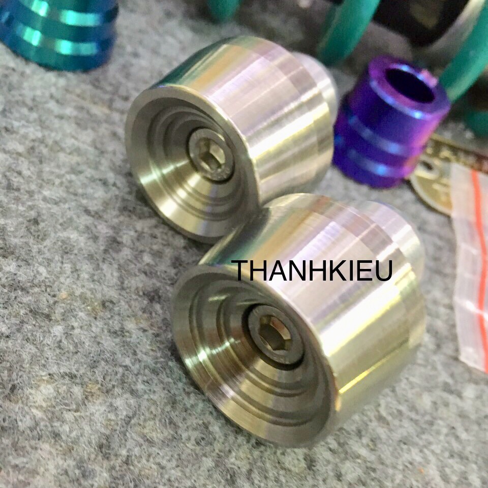 Gù tay lái Inox kiểu xoay tròn mẫu mới gắn tất cả loại xe