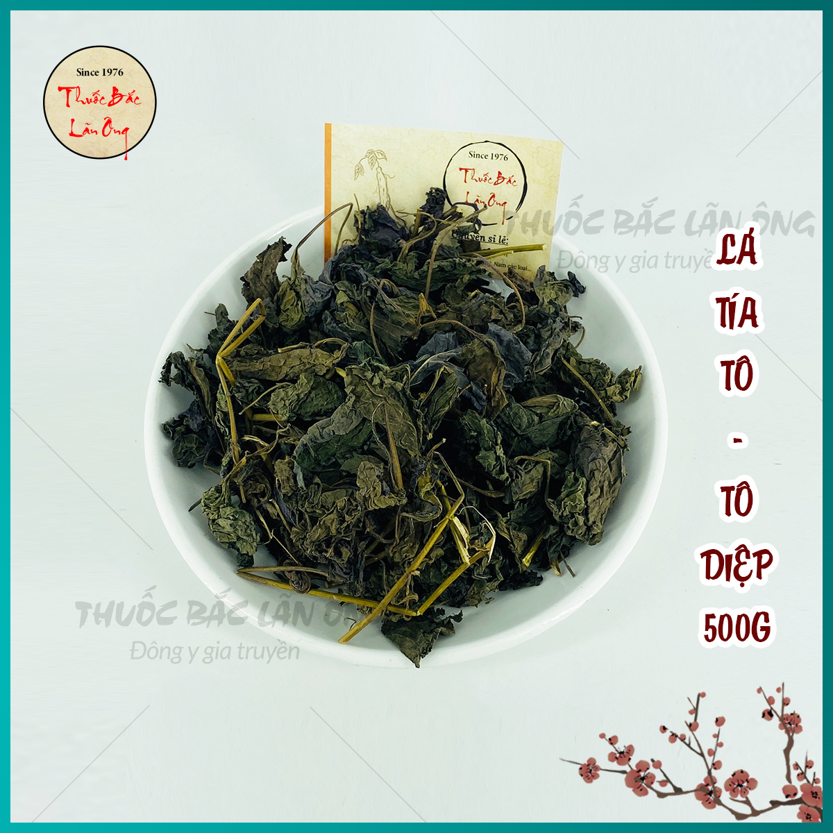 500g Lá Tía Tô Sấy Khô, Thơm, Sạch (Tô Diệp)