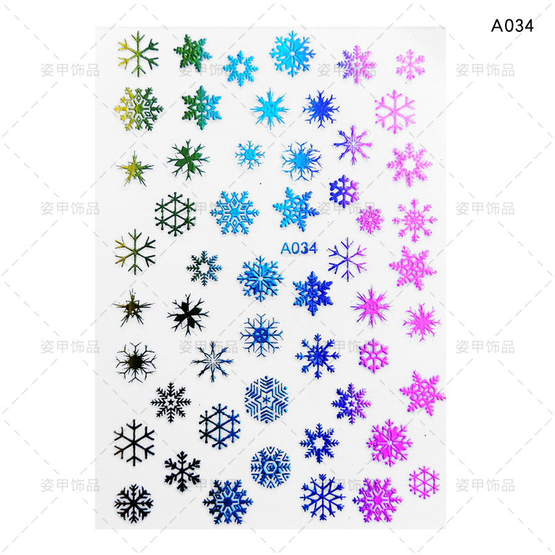 Sticker Trang Trí Móng Noel Siêu Đẹp A