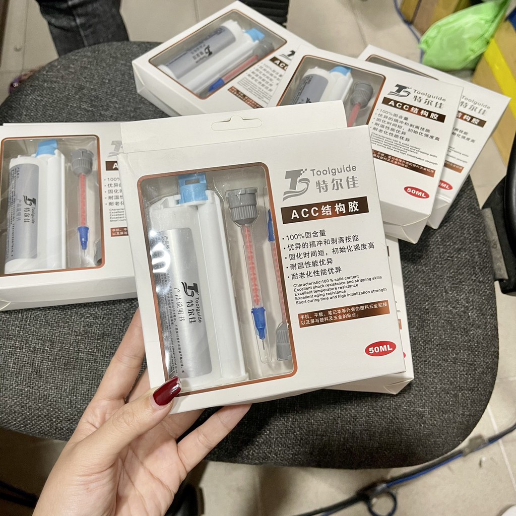 Combo keo 2 thành phần ACC + Đầu trộn keo 2 thành phần