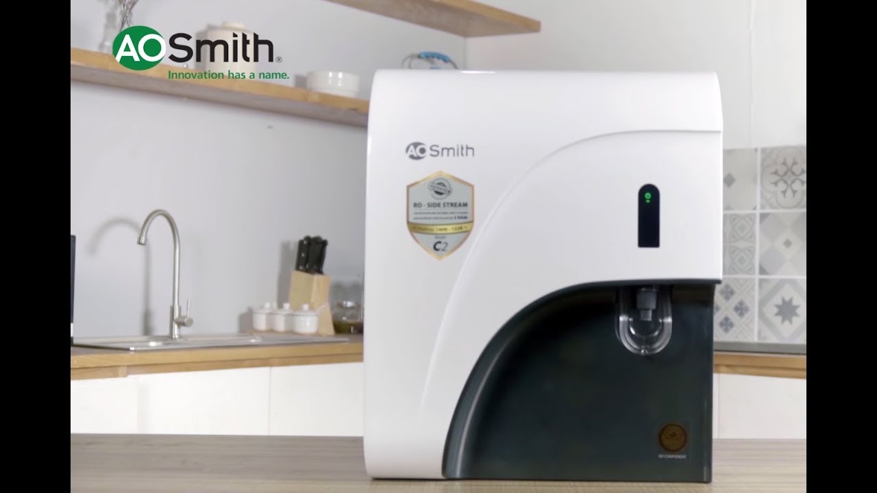 Máy lọc nước A.O.Smith C2,- MIỄN PHÍ LẮP ĐẶT. Thương hiệu Mỹ