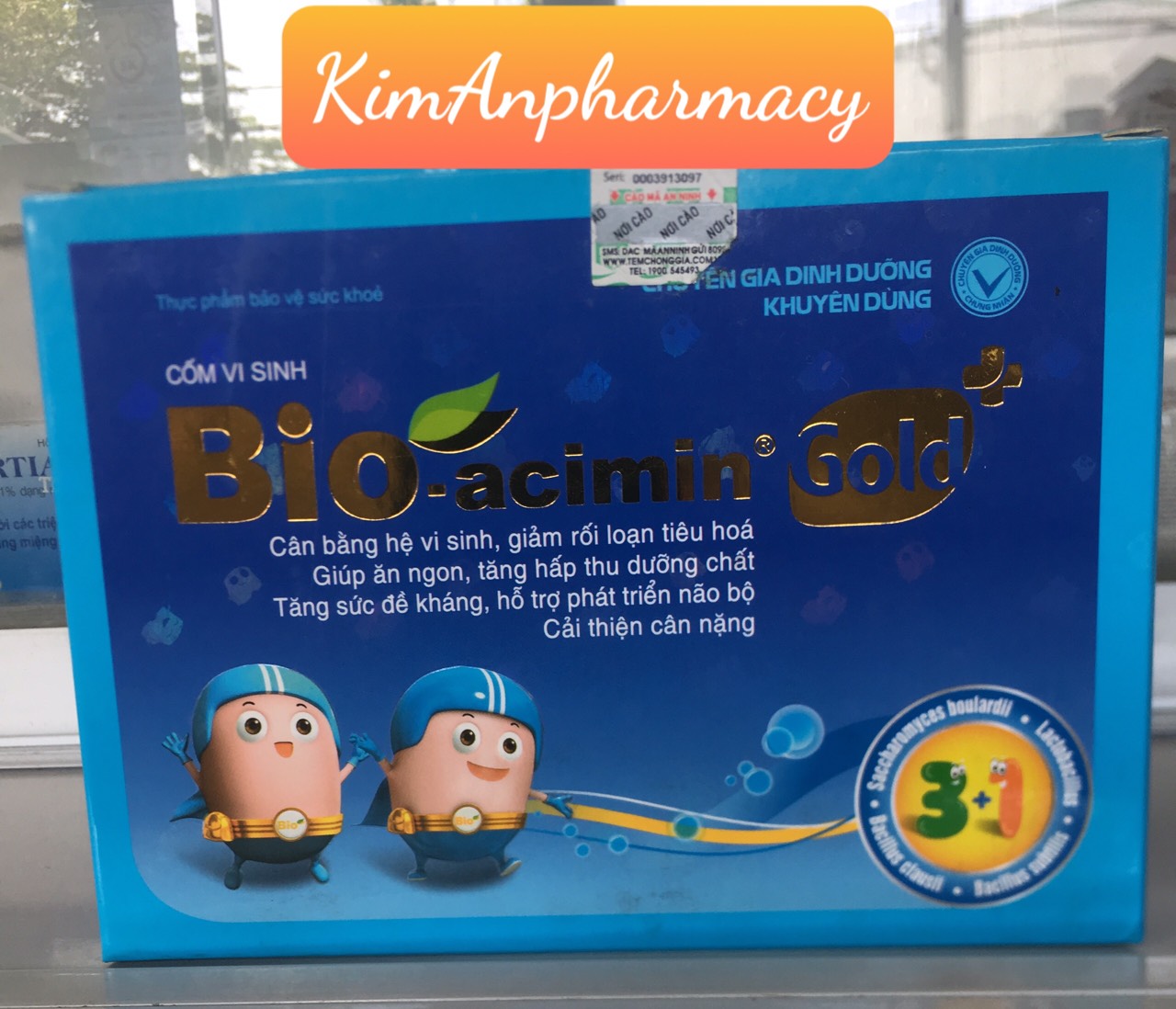 [HCM]Cốm Vi Sinh Bio-Acimin Gold Meliphar 30 Gói