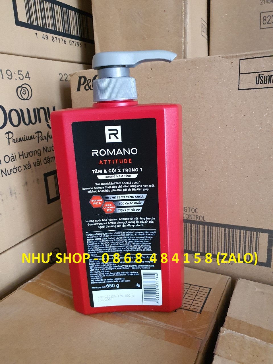 Tắm Gội 2in1 Romano Attitude 650G