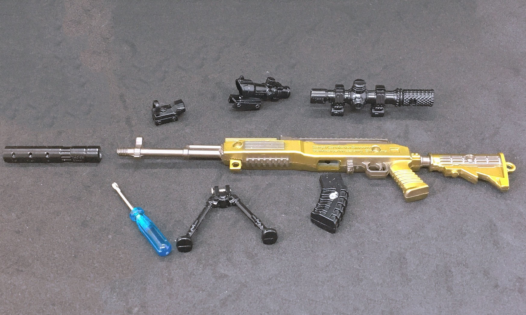 Mô Hình SKS Gold 3 Scope Dài 21 CM Trong PUBG