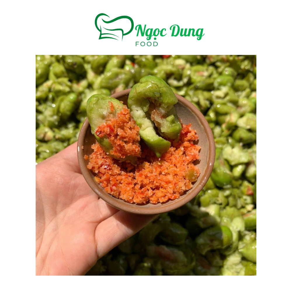 Cà na thái đập dập xốc muối ớt - BỊCH 500G