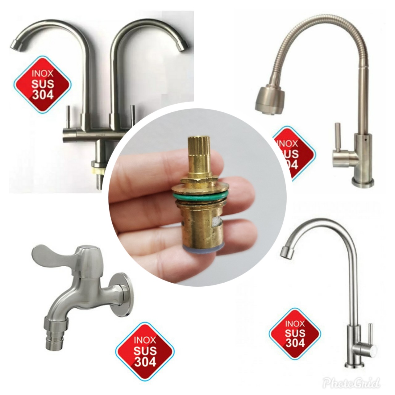 [Q.Tân Bình] Ruột vòi nướclõi vòi nước lạnh dùng cho vòi hồvòi rửa chén INOX 304