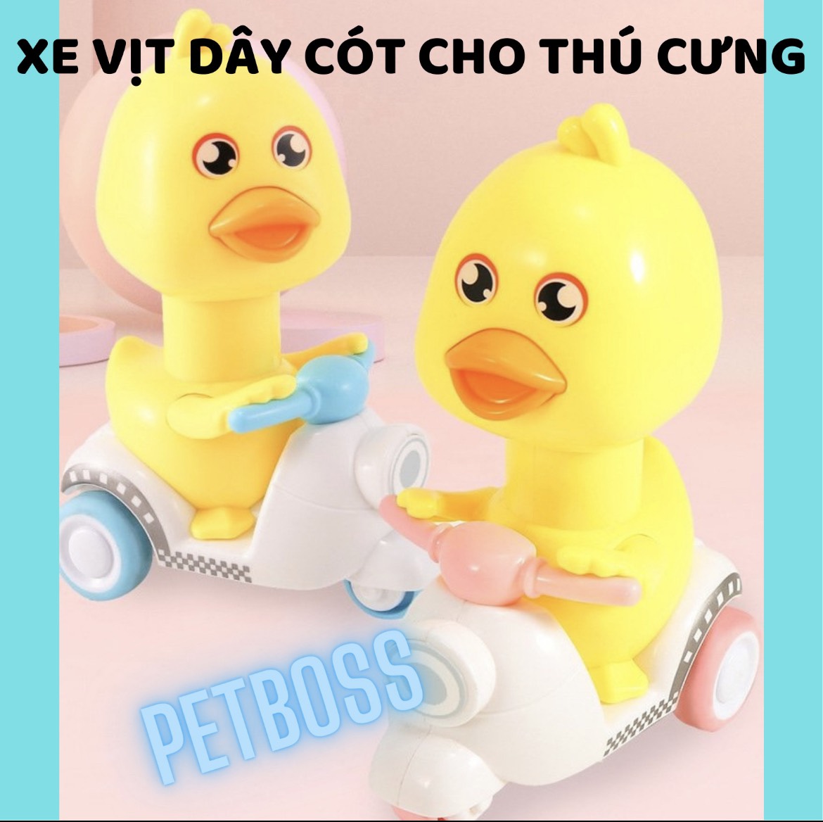 XE VỊT CHẠY DÂY CÓT ,ĐỒ CHƠI CHO BÉ