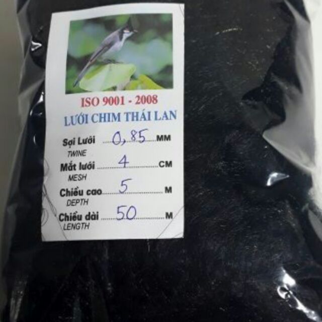 Lưới bắt chim chào mào, chim sẻ, chim ri thái lan giá rẻ y hình (cam kết bảo hành đổi trả trong 2 tuần đầu)