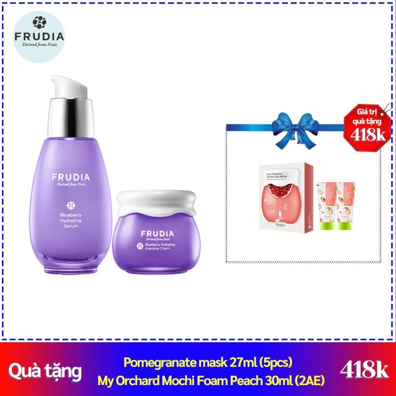 Combo Frudia Kem Dưỡng Ẩm Chuyên Sâu 55g + Serum Dưỡng Ẩm 50g Chiết Xuất Từ Việt Quất