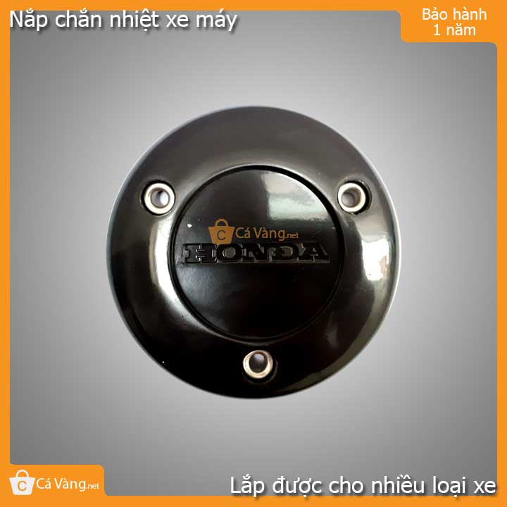 Nắp chắn nhiệt lốc máy màu ĐEN dùng cho nhiều loại xe máy