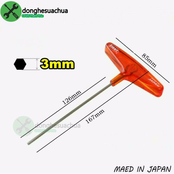 Lục giác chữ T EIGHT 018-3 3mm
