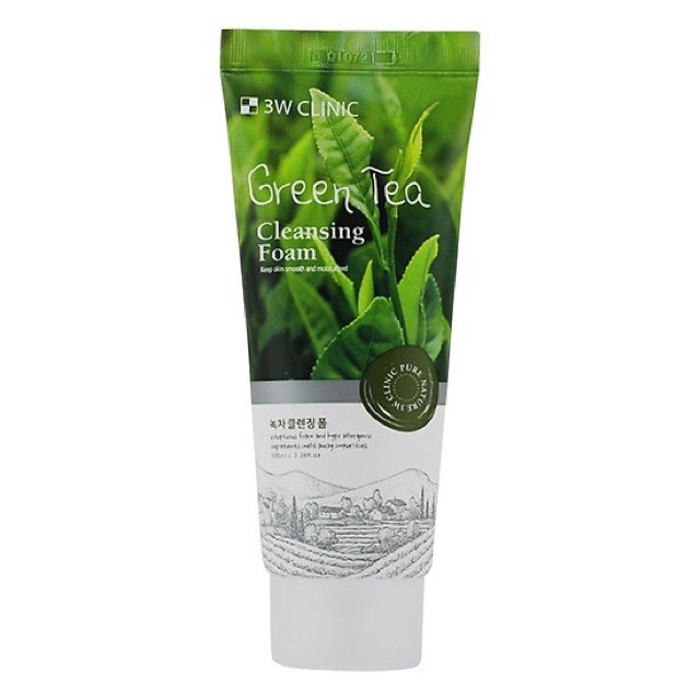 Sửa rửa mặt trà xanh 3W Green Tea hàn quốc (00193)