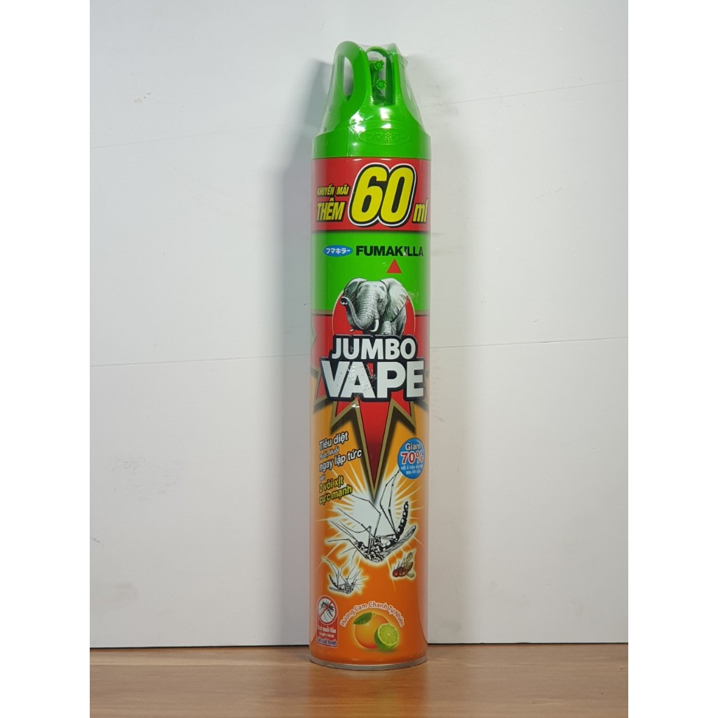 Xịt Muỗi JUMBO Hương Cam Chanh 600ml
