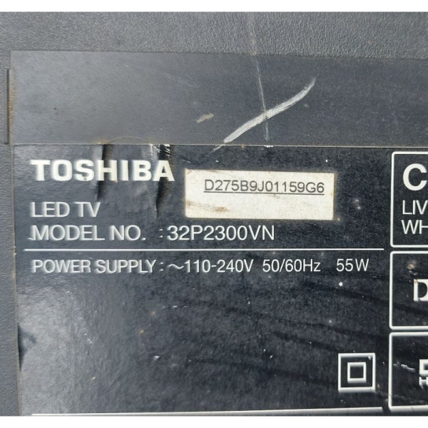 Bảng giá Bo mạch tivi TOSHIBA 32P2300 32P2300VN bo xử lý.