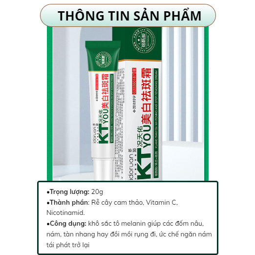 Kem chấm nám - tàn nhan KT