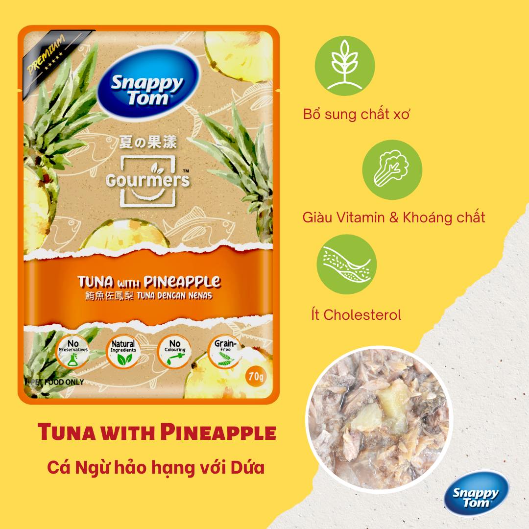 Pate Mèo Snappy Tom trái cây