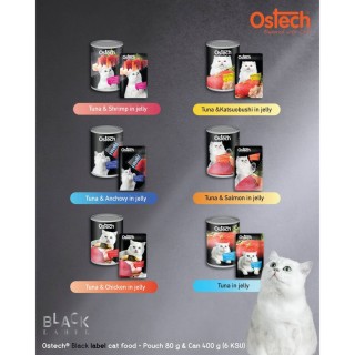 Pate lon cho mèo cao cấp Ostech Black Label lon 400g thumbnail