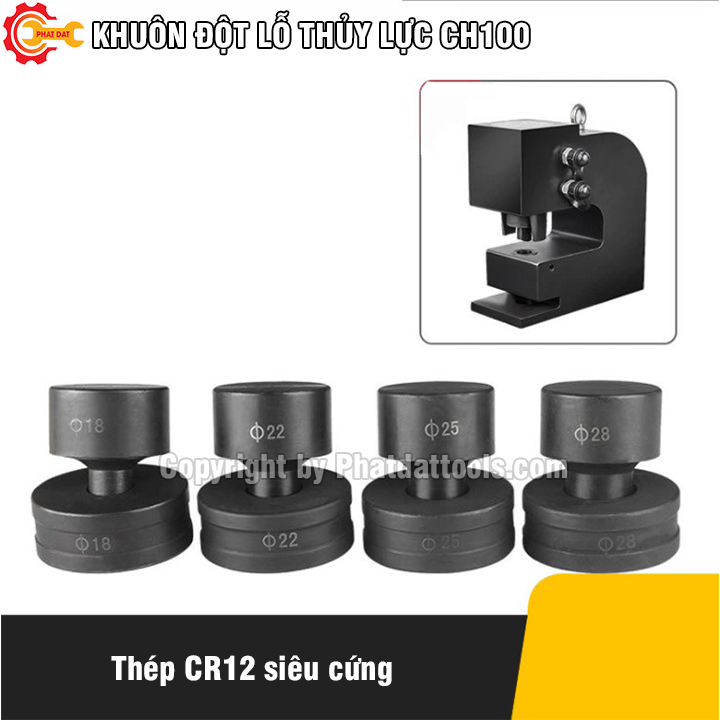 Khuôn đột lỗ tròn PADA cho máy đột thủy lực CH100