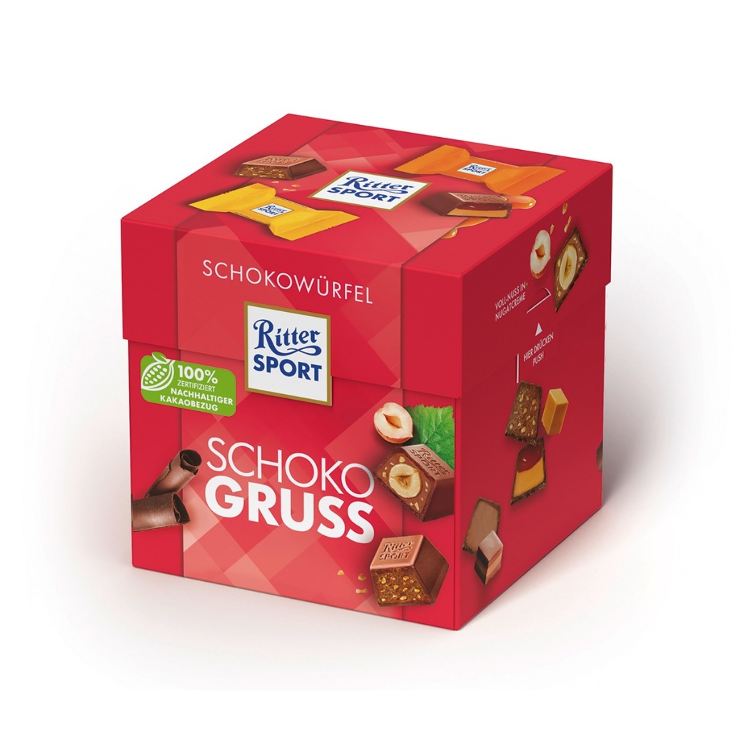 Hộp Socola Đức Ritter Sport Schokowurfel 176g