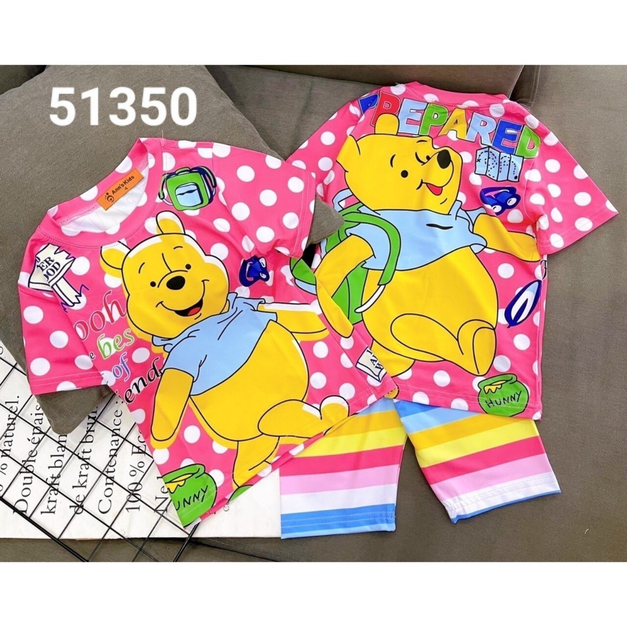 Bộ lửng thun lạnh in 3D cho bé từ 7-18kg
