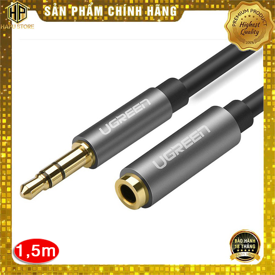 Ugreen 10593 - Cáp Audio 3.5mm nối dài 1,5m  - HapuStore