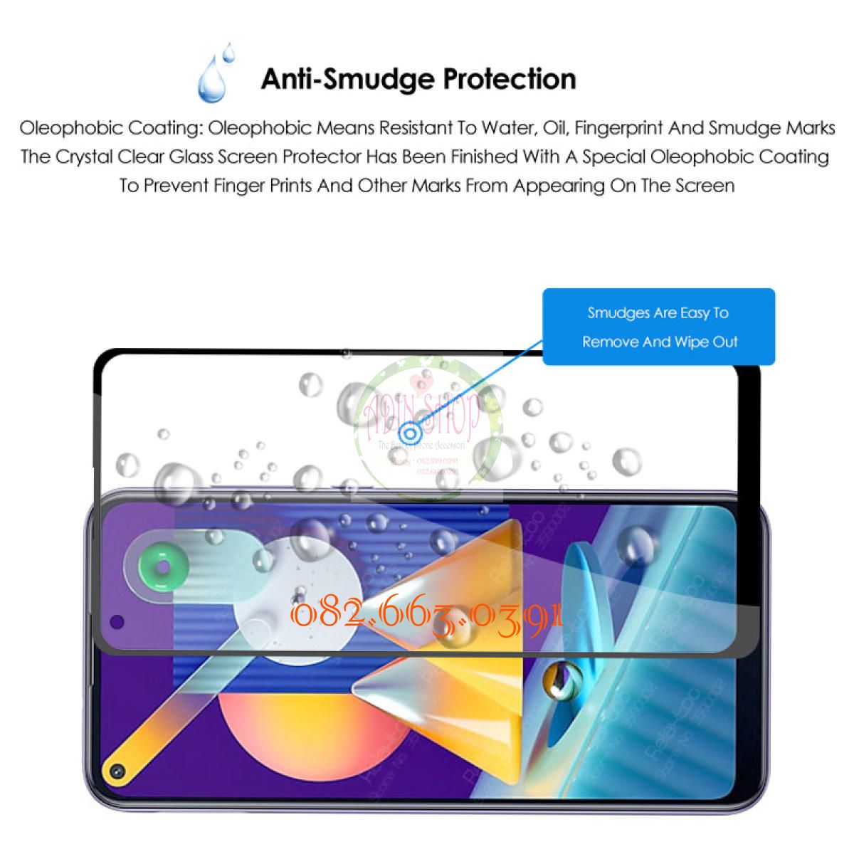 [HCM]Kính cường lực Samsung M51 full màn ko chấm li ti