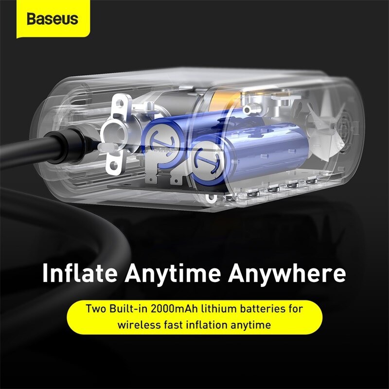 Máy bơm lốp xe hơi Baseus Dynamic Eye INFLATOR PUMP