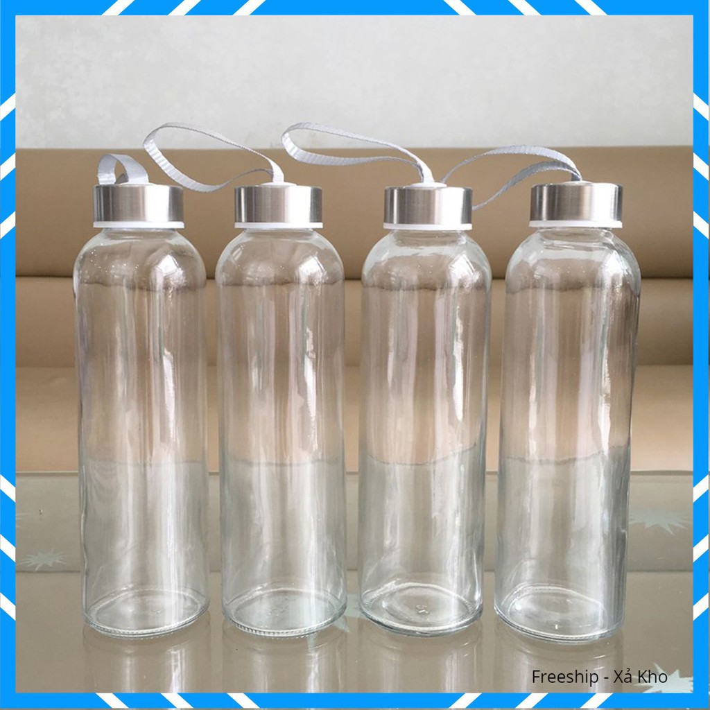Xả Kho set 5 bình nước thủy tinh 500ml(không hình)