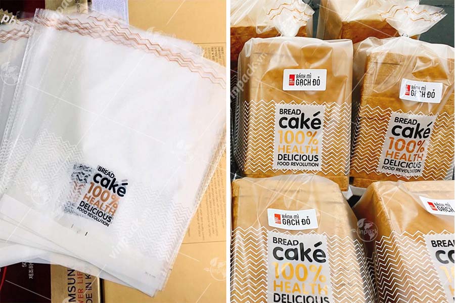 Combo 100 túi đựng bánh gối, sanwich, bánh mì hoa cúc trong suốt Kích Thước : 23x31cm