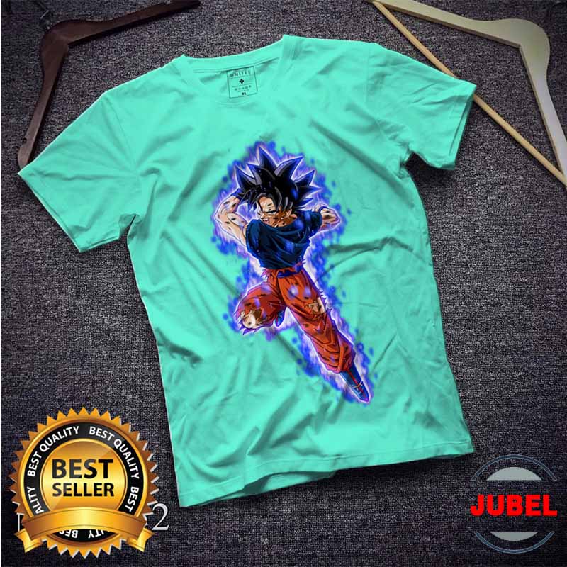 [HCM]Áo thun Unisex - Goku lửa xanh