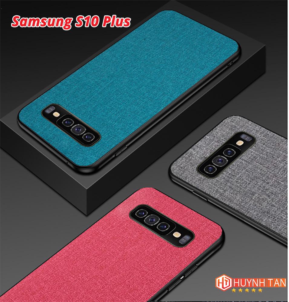 Ốp lưng samsung S10, S10 plus vải jean