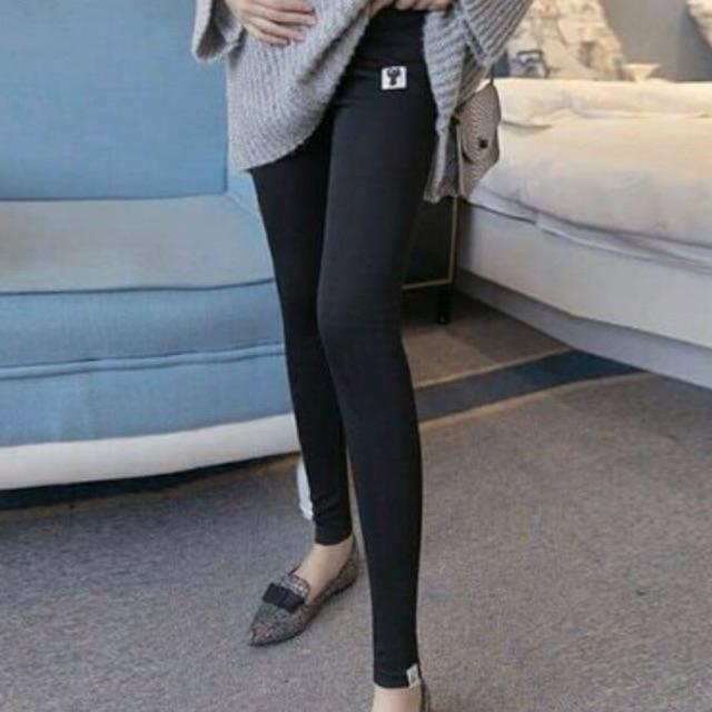 Quần Leging Bầu Cạp Cao☘️ Quần Leging Mèo Có Chun Điều Chỉnh