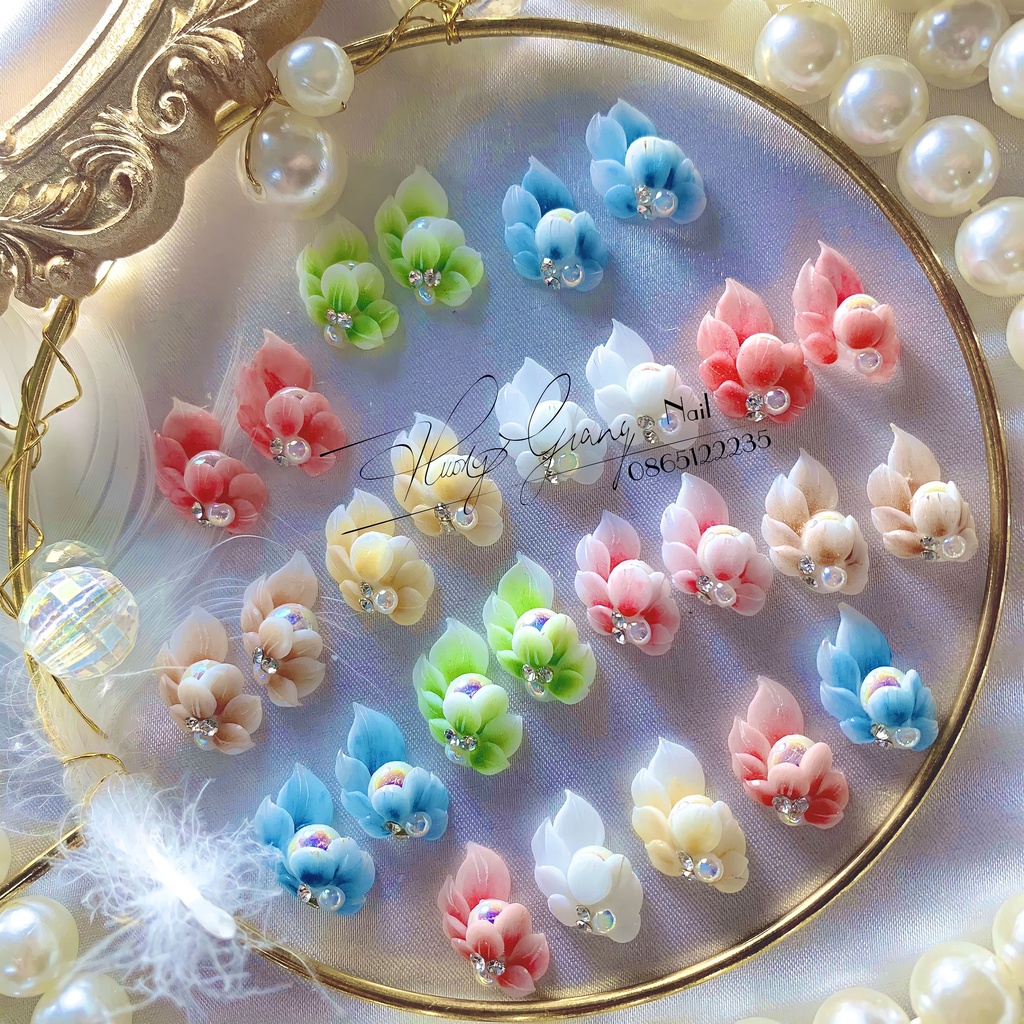 Hoa bột nail _ hoa nail đính móng