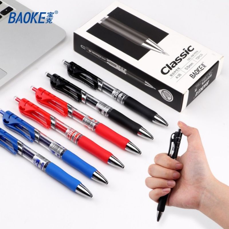 Bút gel bấm Baoke classic