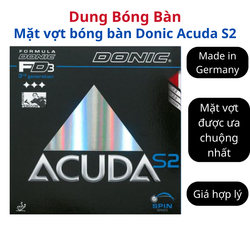 Mặt vợt bóng bàn Donic Acuda S2
