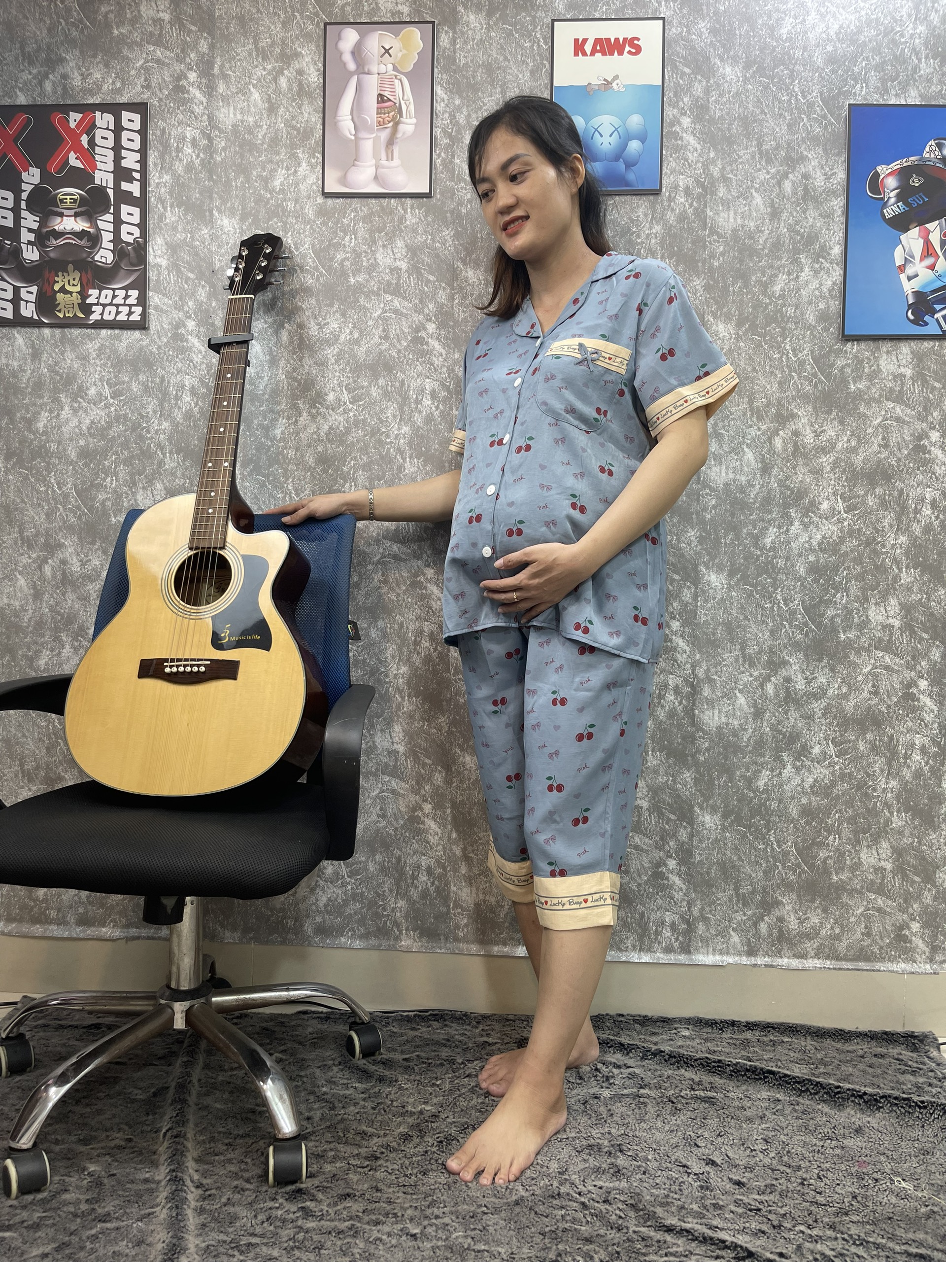 Bộ Đồ Bầu Đủi Lạnh Lửng Cao Cấp