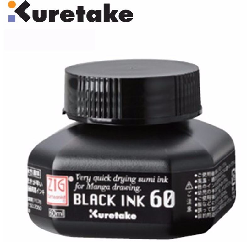 Mực vẽ truyện tranh Black Ink 60, Kuretake