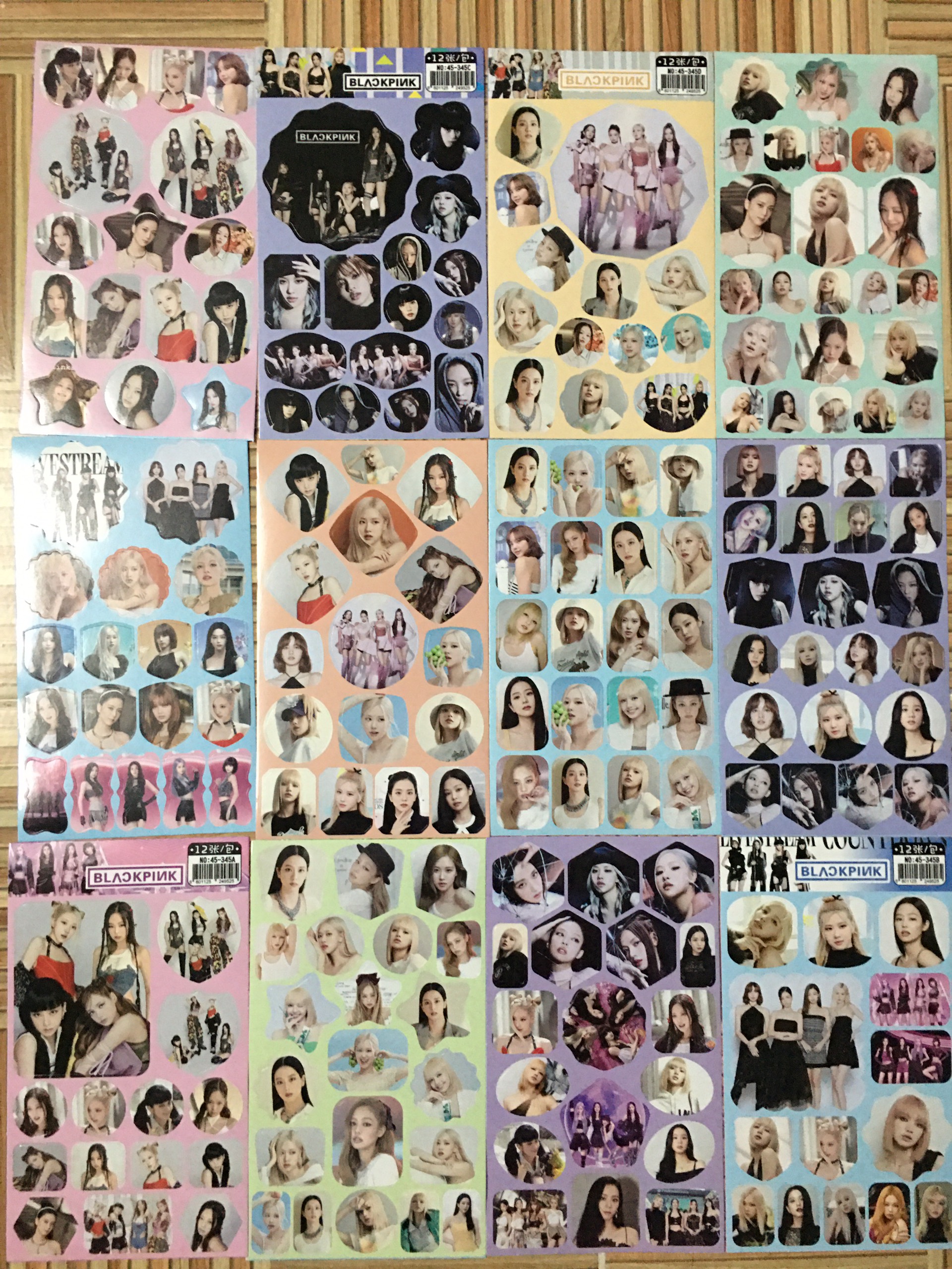Set 12 hình dán trang trí Blackpink siêu đẹp