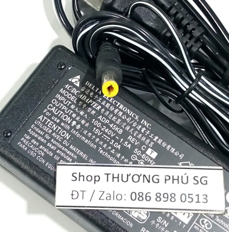 Bộ nguồn adapter dc 15v - 3a
