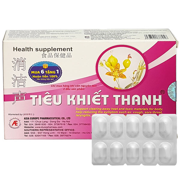 Tiêu Khiết Thanh - hỗ trợ giảm các triệu chứng viêm đường hô hấp trên như viêm thanh quản